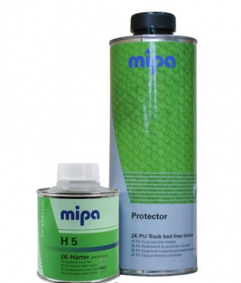 Защитное покрытие Mipa Protector 2K-PU колеруемое 750мл +отвердитель H10 250мл фото в интернет магазине Новакрас.ру